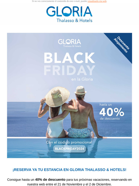 Exclusivo para ti: Hasta 40% de descuento en Gloria Thalasso