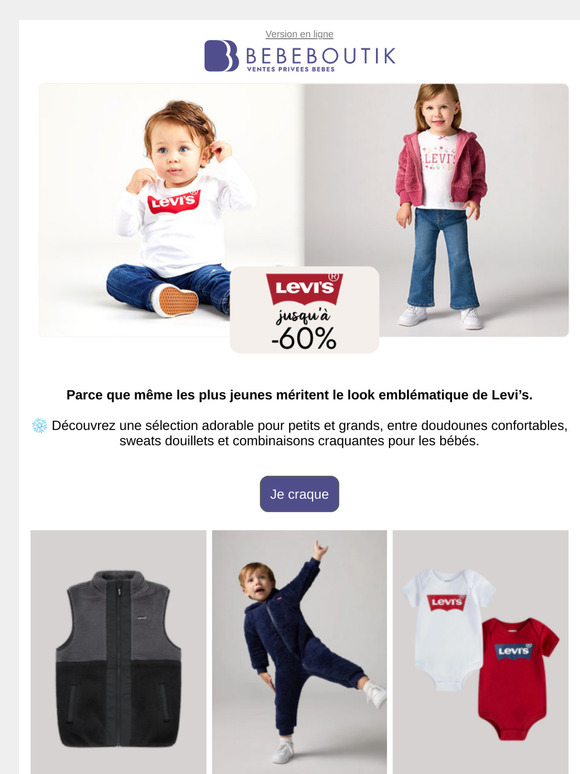 L’hiver s’installe avec style grâce à Levi’s !  ❄️