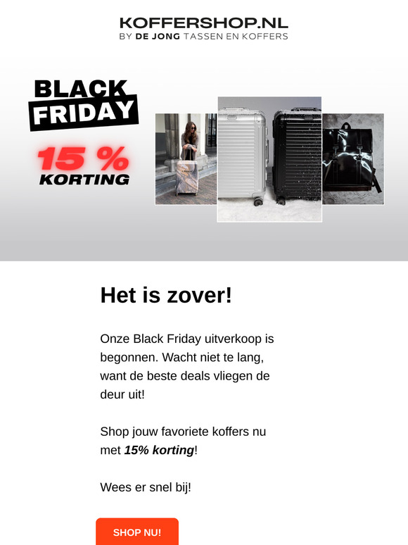 Black Friday Deals: 15% Korting! 🎉