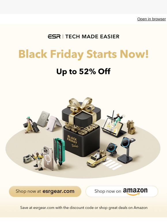 Get Amazing Deals Now! Up to 52% Off | ESR