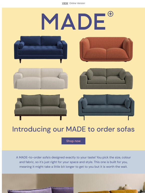MADE-to-Order Sofas