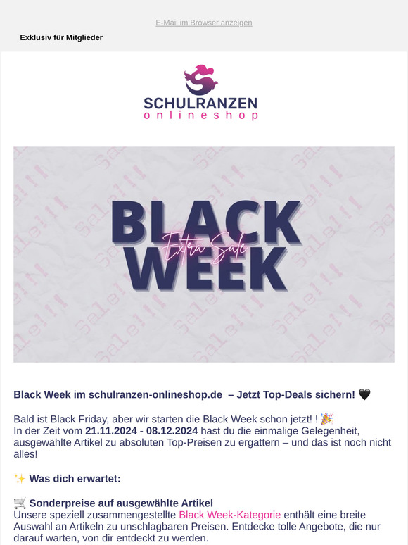 🚀 Die Black Week DEALS starten jetzt!!
