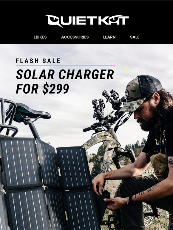 Flash Sale: 60% Off Solar Charging Station!