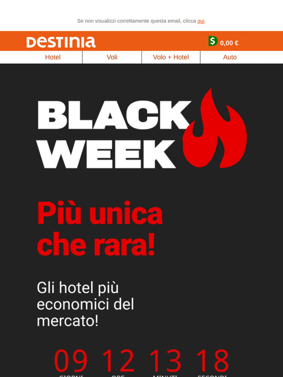 La 🔥BLACK WEEK🔥 è arrivata