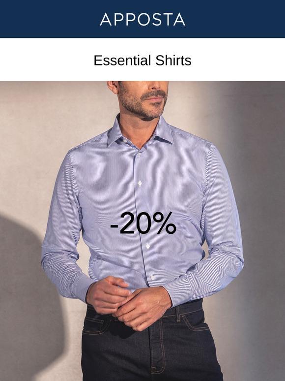Essential Shirts Your Wardrobe Needs - 20% off All Orders