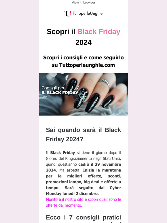 Preparati al Black Friday 2024: Sconti, Promo, Consigli.