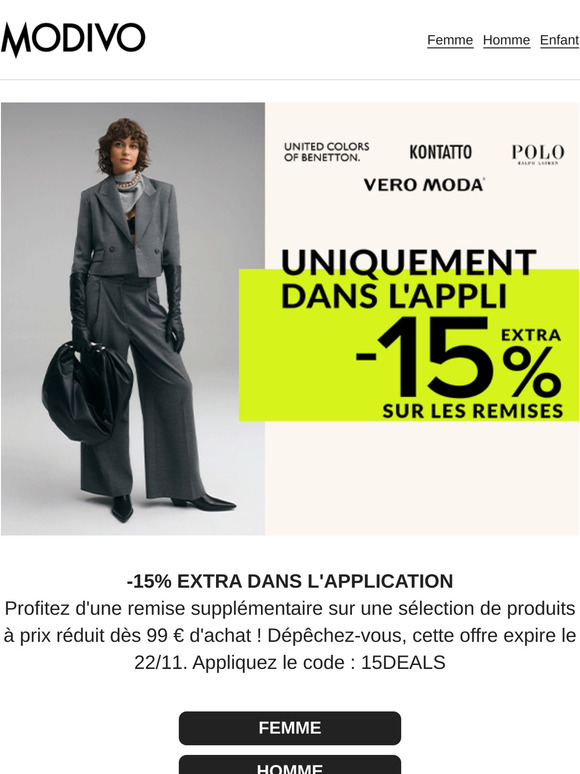 Remise supplémentaire dans l'APPLI