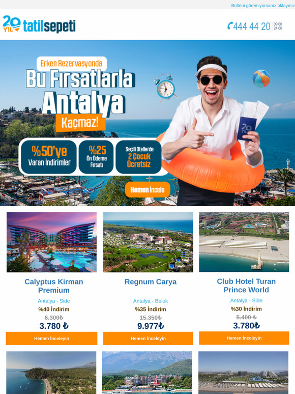 ☀️ Erken Rezervasyon Fırsatlarıyla Antalya Bambaşka! 🌊