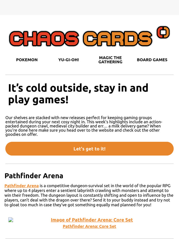 It’s cold outside, stay in and play games!