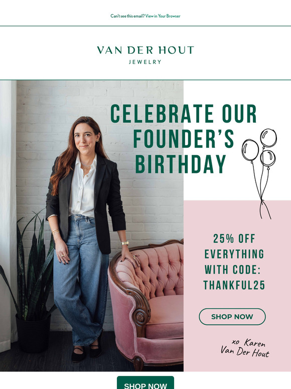 Celebrate our Founder’s Birthday With EXTRA Savings! 🎈