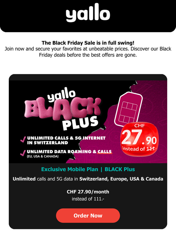 🖤 Secure your Black Friday deals before they’re gone!
