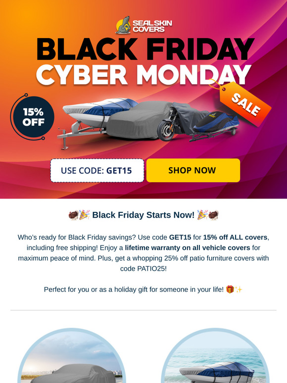 🛍️💰🏃 Black Friday Is Here! 15-25% Off & Free Shipping 🎁