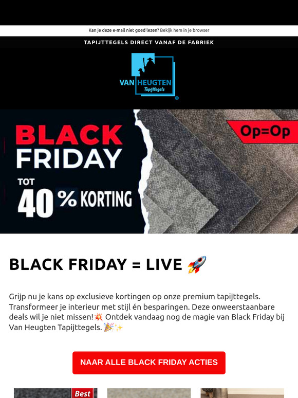 Onze BL⬛CK FRIDAY Deals zijn LIVE! 🚀