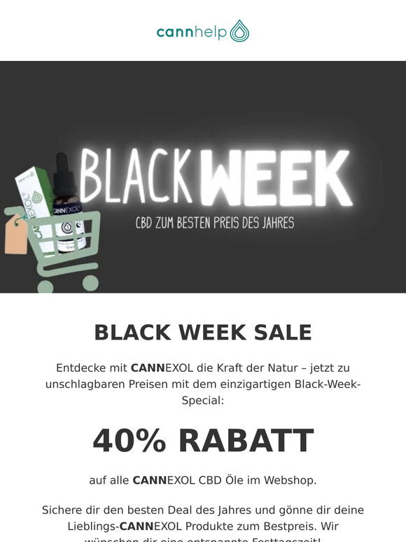 40% Rabatt auf CANNEXOL in der BLACK WEEK🖤