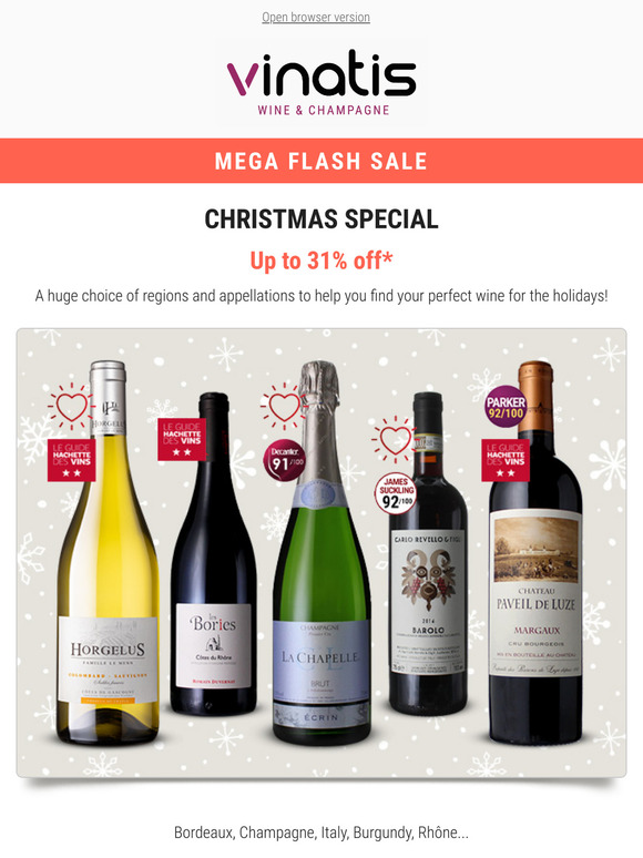 Christmas Mega Flash Sale ☃️ Up to -31% for 96 hours!