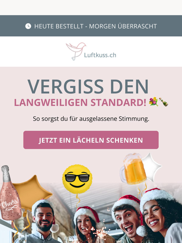 Mach es diesmal originell! 🥂