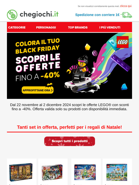 LEGO® scontati fino al -40%!