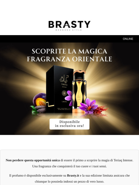 🔥 Unica Lattafa Teriaq Intense – ora solo su Brasty.it 🚀