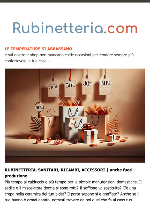 Rubinetteria.com | Affari autunnali