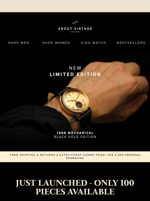 ⚫️ AVAILABLE NOW: 1968 Mechanical Black Gold Limited Edition