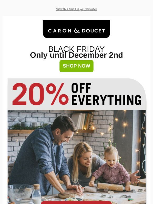 Black Friday Sale: 20% Off Sitewide