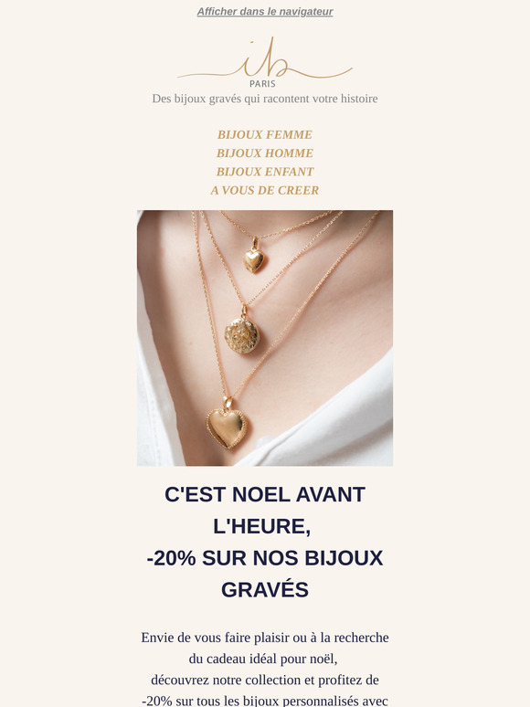 ✨C'est Noël avant l'heure ! -20% sur tous nos bijoux