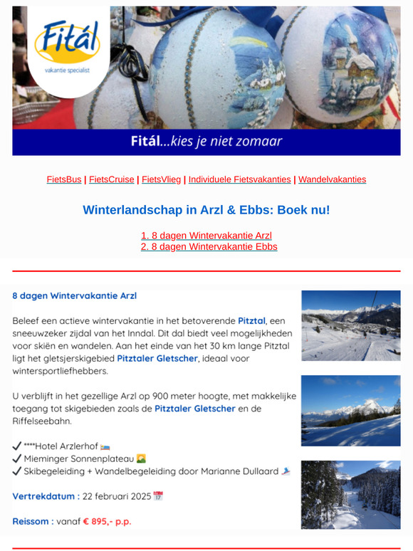 Het winterseizoen is gestart!