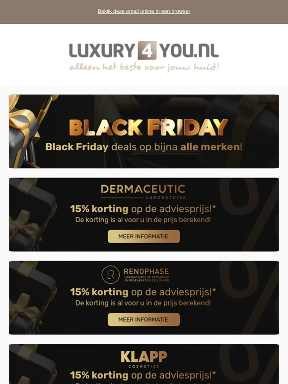 De Black Friday Deals gaan van start! Wees er snel bij en pak nu uw voordeel!