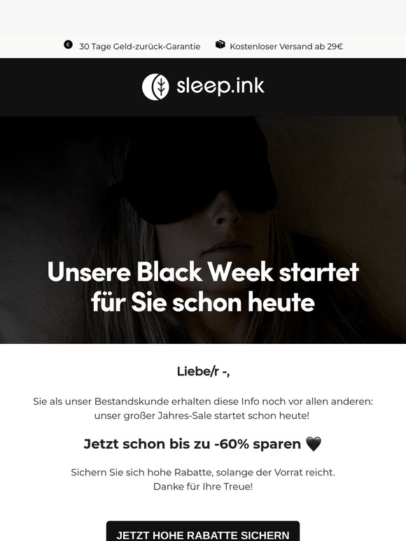 Jetzt schon vor allen anderen bis zu -60% sparen 🖤