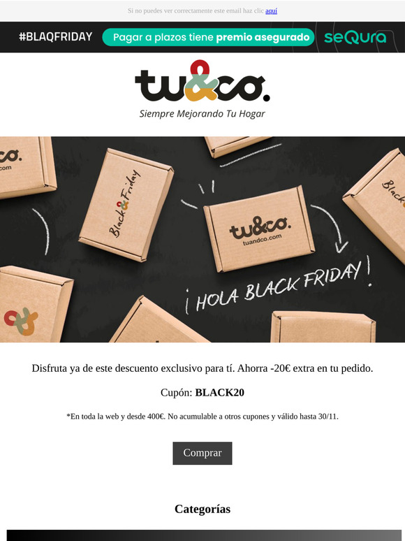 ¡Sólo para ti! Te damos un descuento anticipado de Black Friday