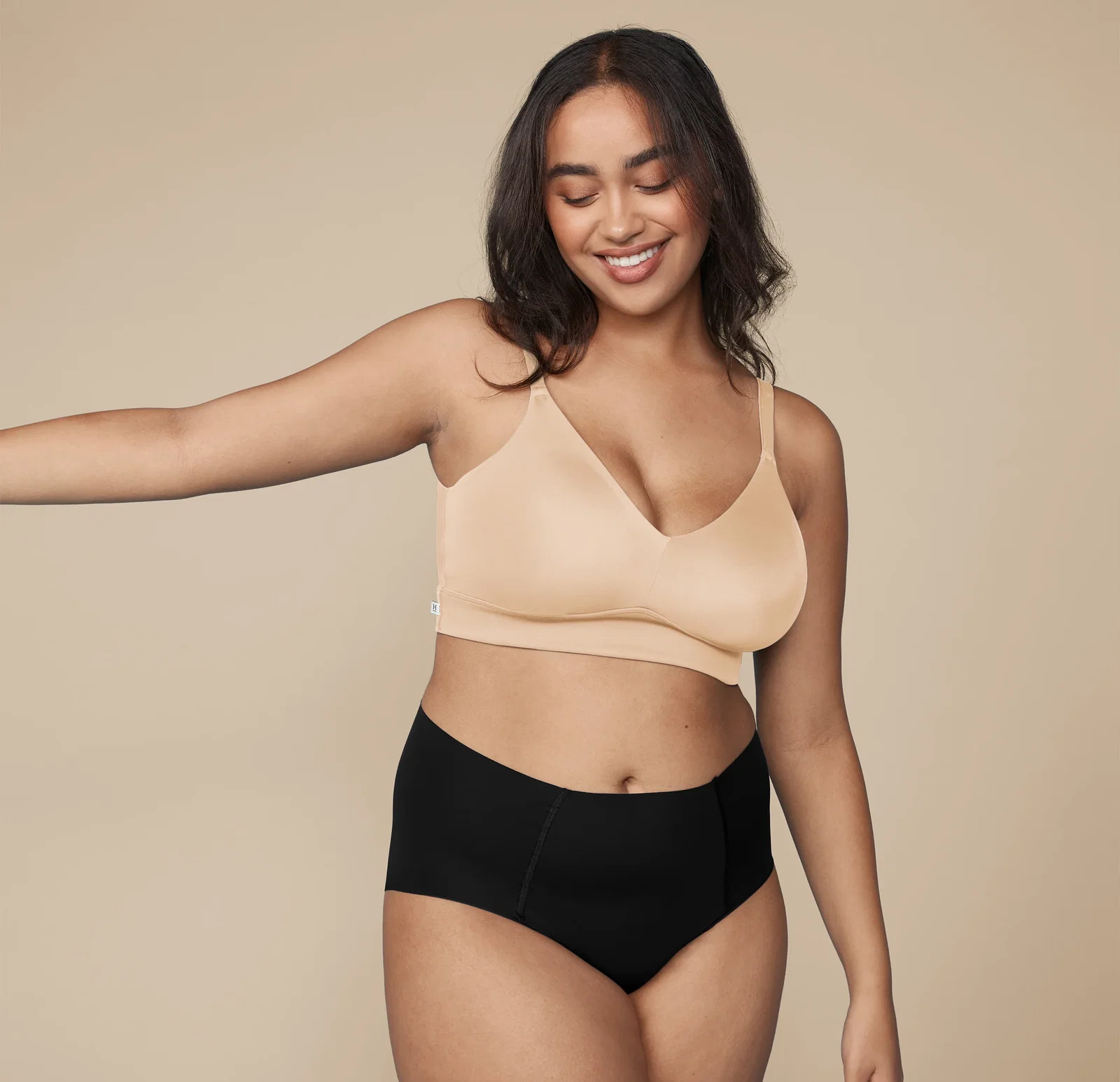 Image of Bliss Triangle Bralette - Beige