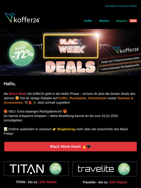 🔥 Black Week - Jetzt zugreifen! 🖤