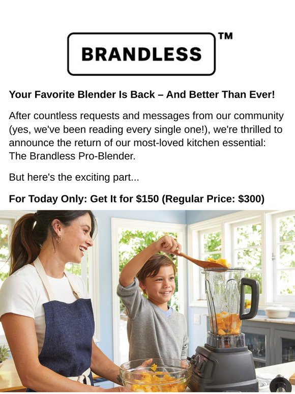 🎉 The Wait Is Over! Our Legendary Pro-Blender Is Back (50% Off Today Only!)