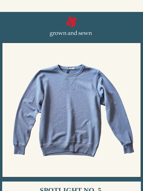 Product Spotlight No.5 French Terry Crewneck sweatshirt in postal Blue