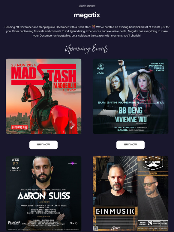 Wrap Up November and Welcome December with Exciting Events!