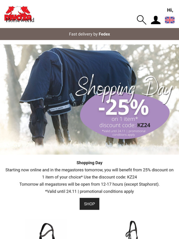 Shopping Day | -25% on 1 item 🎉