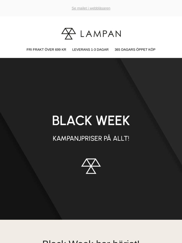 Nu startar årets Black Week!