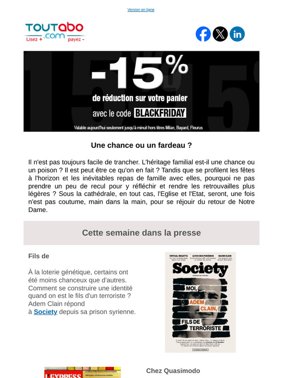 Une chance ou un fardeau ?