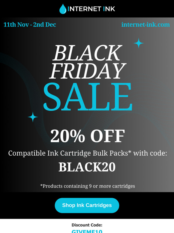 20% Off - Black Friday Sale