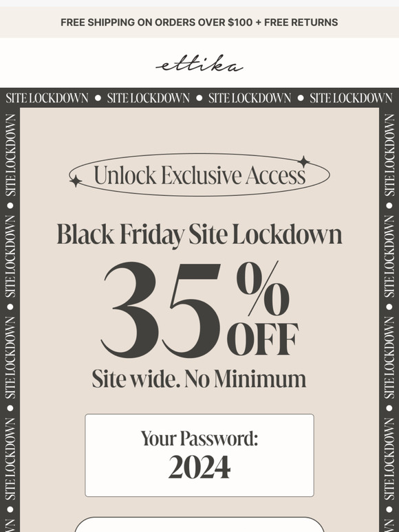 Site Lockdown is LIVE 🚨