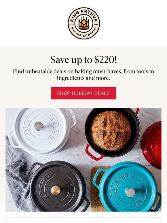 King Arthur Baking Company: Save BIG on Staub Dutch Ovens! | Milled