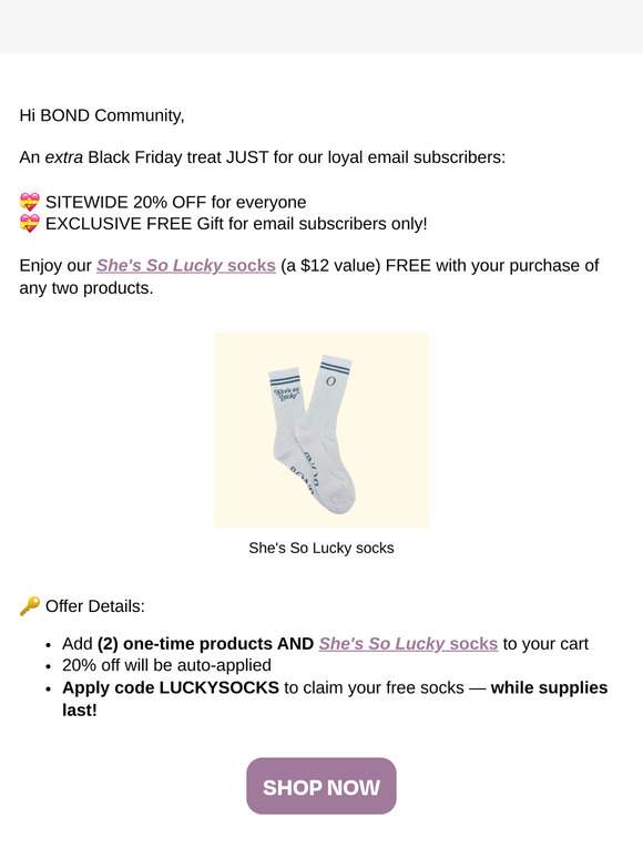 Email Exclusive: 20% OFF Sitewide + Your FREE Gift! 💝