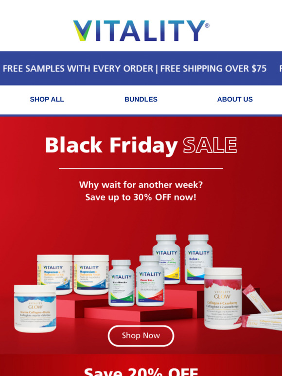 Black Friday Starts NOW! Up to 30% Off