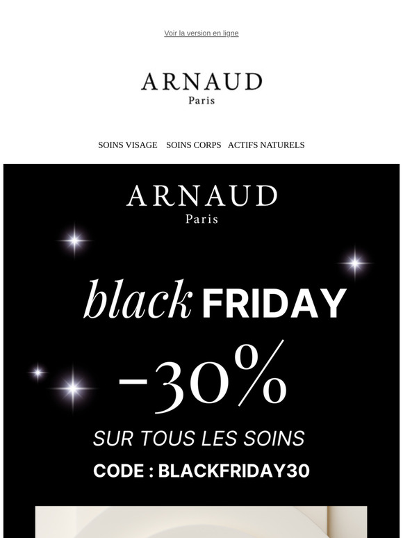 BLACK FRIDAY 🖤 -30% sur tous les soins et -50% sur les coffrets beauté 😍