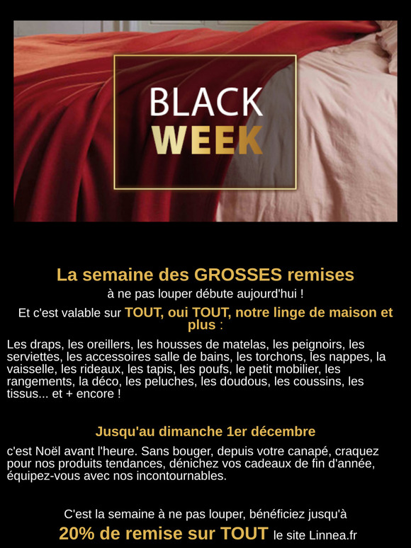 Black Week : la semaine à ne pas louper !