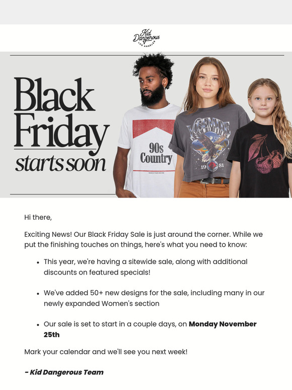Black Friday Starts Soon ⏰