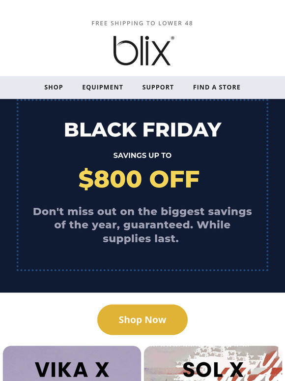 Black Friday Savings Reminder 🎉