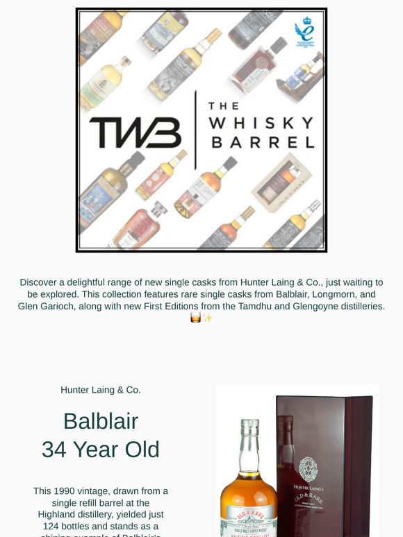 Old & Rare: Discover New Releases from Balblair, Longmorn, Glen Garioch & More ❤️
