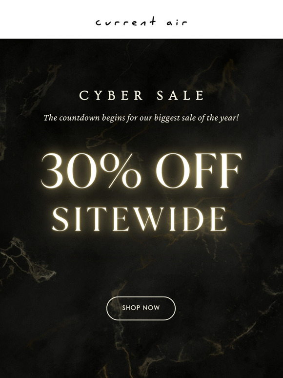 Cyber Sale Starts Tomorrow⏳
