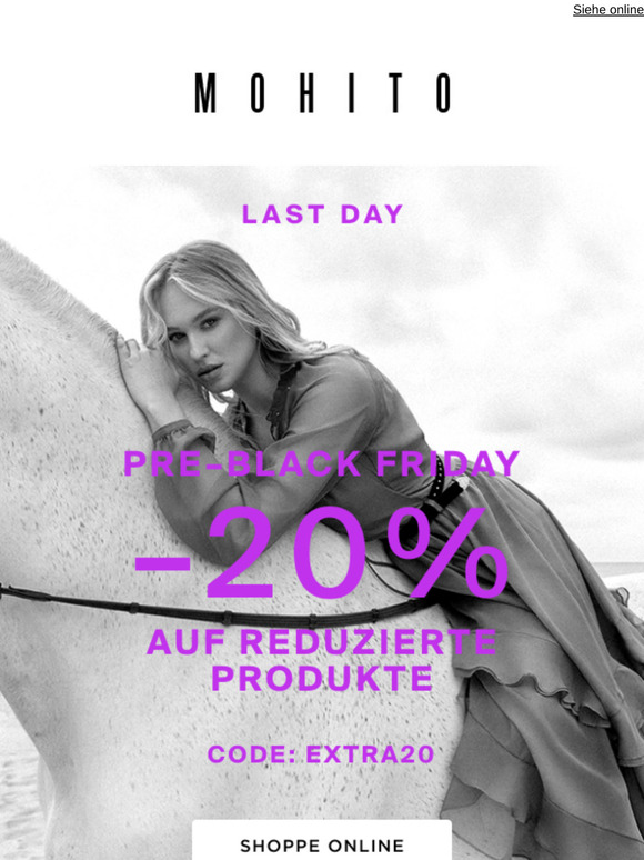 Erinnerst du dich noch an die -20%? ⏰🖤